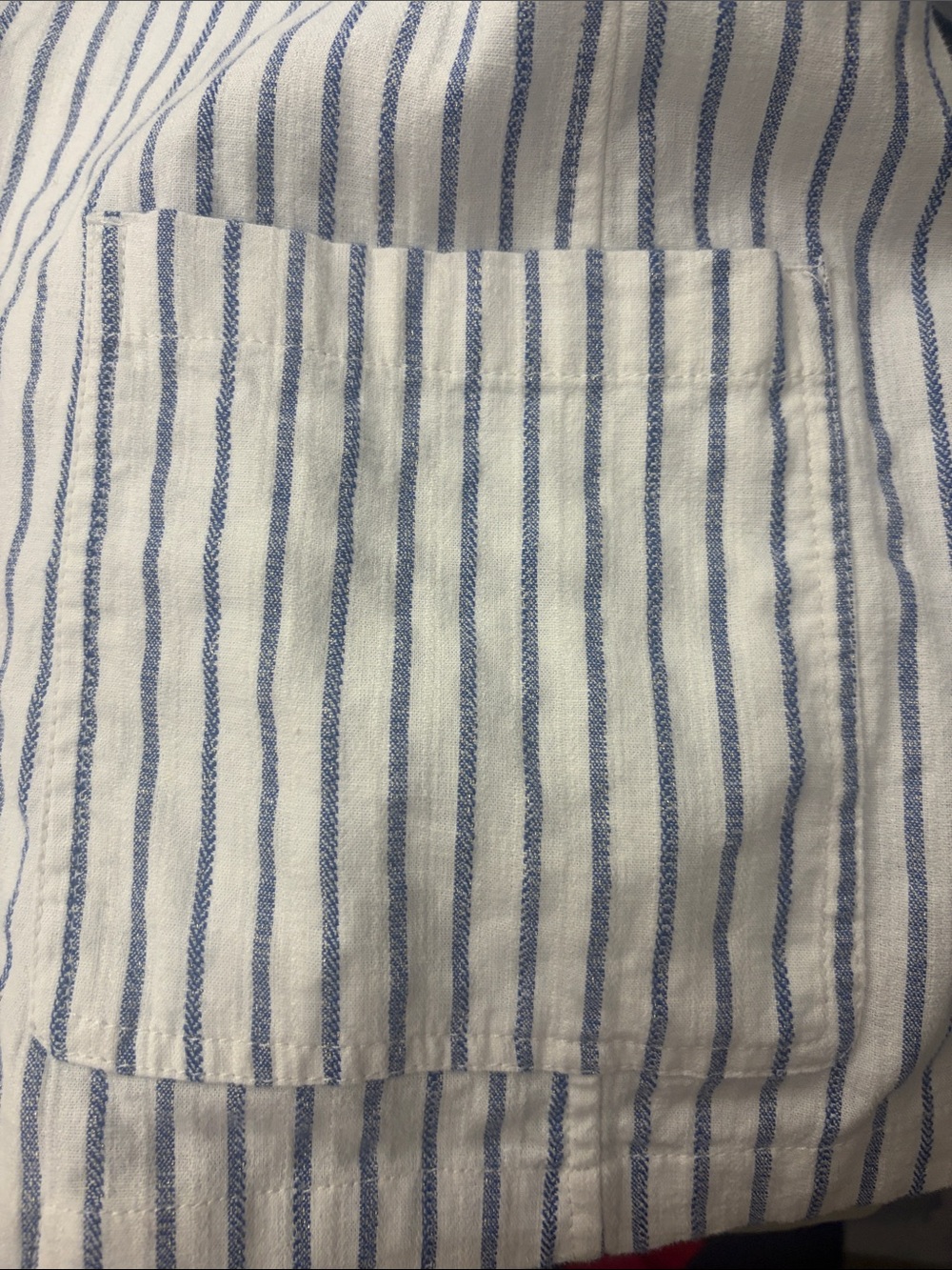 Chico's Striped Linen Stretch Blazer Size 4 (XXL) $149 - Picture 9 of 12